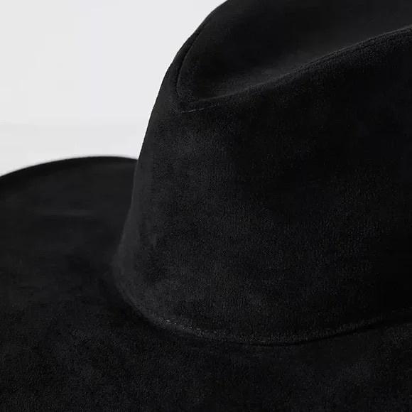 San Diego Hat Co. | Anthropologie Faux Suede Fedora Black - Picture 2 of 5